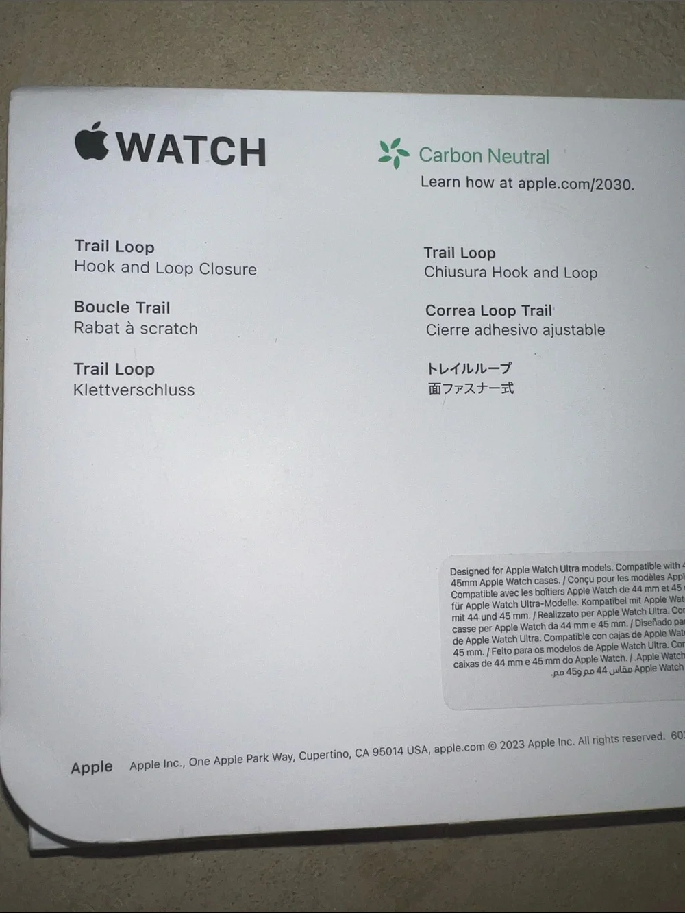 Black Sport Loop Apple Watch Band